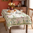 thumbnail image 2 of Floral Tablecloth, Wild Flower Table Cloth, Spring Summer Waterproof Wrinkle Free Tablecloth for Outdoor, Picnic, Camping, Patio, Party, Kitchen, Dining Room, Square 60 x 84 inch, 2 of 5