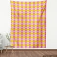 thumbnail image 4 of Ambesonne Modern Fabric by the Yard Upholstery, Classic Argyle Ornament Art, 3 Yards, Earth Yellow Pink and Blush, 4 of 5
