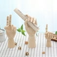 thumbnail image 3 of SPRING PARK Flexible Wooden Artists Manikin Hand Figure Right Hand Model for Sketching Drawing Painting Home Office Desk Jewelry Ring Decoration, 3 of 7