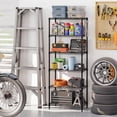 thumbnail image 4 of Costway 2 PCS Metal Storage Shelving Unit 900 LBS Storage Organizer with V-Shaped Rack, 4 of 9