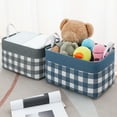thumbnail image 1 of PENDANEKP Large Laundry Basket with Extended Handles, Freestanding Storage Bag for Clothes, Pillows, and Blankets,PENDANEKP,Canvas,Blue, 1 of 7