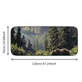 thumbnail image 5 of Shiartex Bear Forest River Door Mats Non-Slip Entrance Mat for Home Outside Entry Yard Patio - Burlap Felt 19.68*47.24 in, 5 of 6