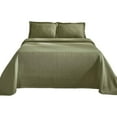 thumbnail image 2 of BNM Breathable Fleur De Lis Cotton Bedspread Set with Trendy Colors, 2 of 7