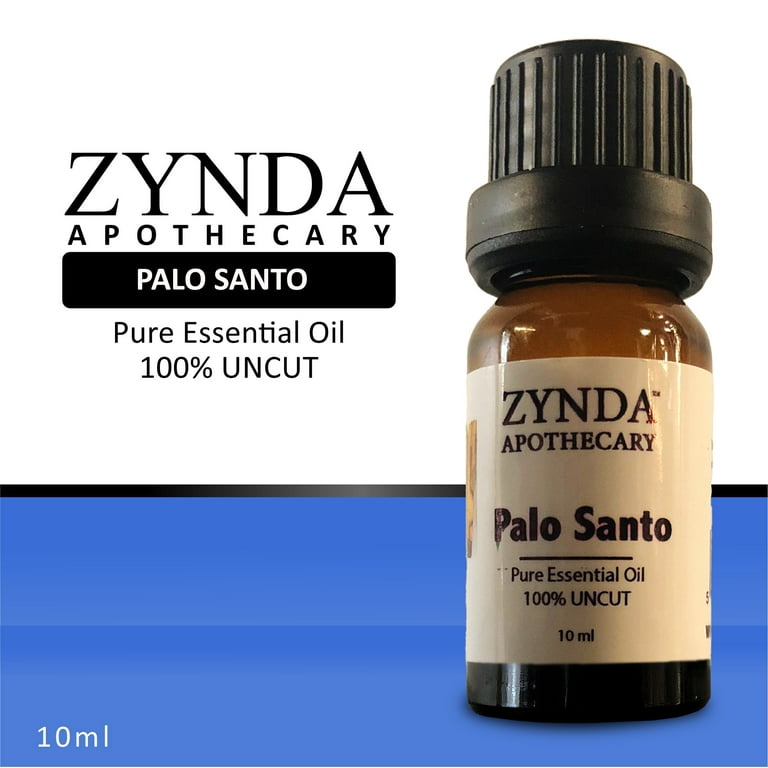 Zynda 100% Pure And Natural Palo Santo Essential Oil for Immune Support,  Stress and Muscle Pain Relief - 10ml 