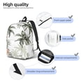 thumbnail image 5 of Daiia Vintage Palm Trees Vintage Canvas Backpack for Men and Women ,Hiking Backpack,Travel Laptop Bag for School,Large Capacity Backpack, 5 of 8