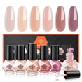 thumbnail image 1 of Set de esmaltes de uñas Modelones, 6 colores, nude, rosa y marrón, para mujer, 1 of 9
