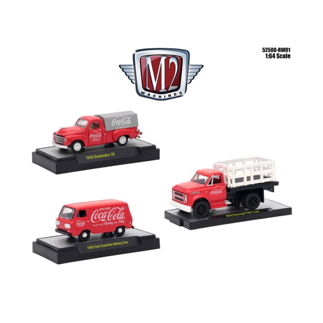 Juego de 3 Autos Lanzamiento Coca-Cola M2 Edición Limitada 4800 Piezas