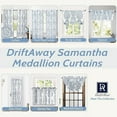 thumbnail image 5 of DriftAway Samantha Floral Damask Medallion Pattern Thermal Valance for Kitchen Living Room Single Rod Pocket 52 Inch by 18 Inch Plus 2 Inch Header Dusty Blue, 5 of 7