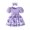 Purple, variant on BULLPIANO Infant Baby Girl Dress Toddler Girl Clothes Short Sleeveless Flower Dress Summer Dresses with Headband for Girl