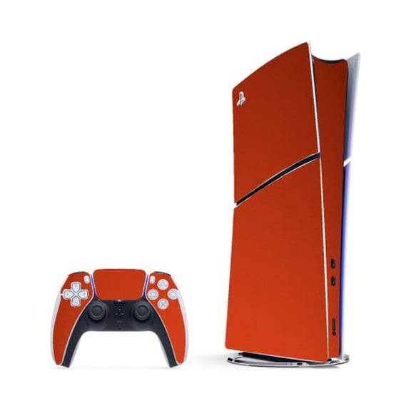 Playstation 5 Slim CHROME RED Console Skin