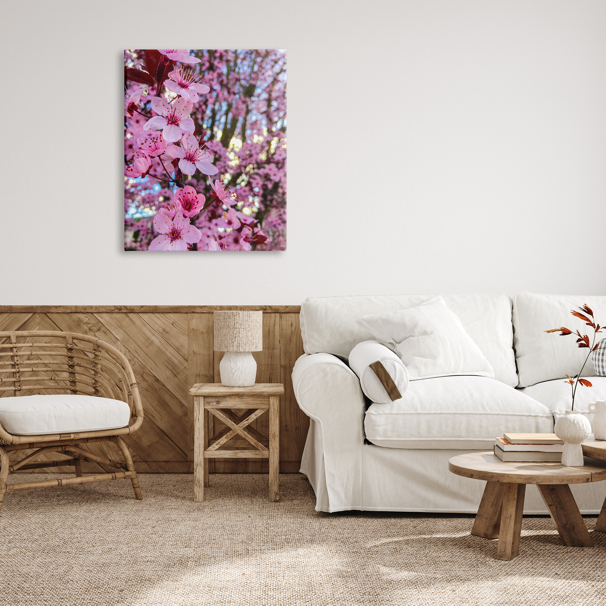 Stupell Industries Spring Pink Cherry Blossom Flowers Blooming Photography Photograph Gallery Wrapped Canvas Print Wall Art, Design by Heidi Bannon