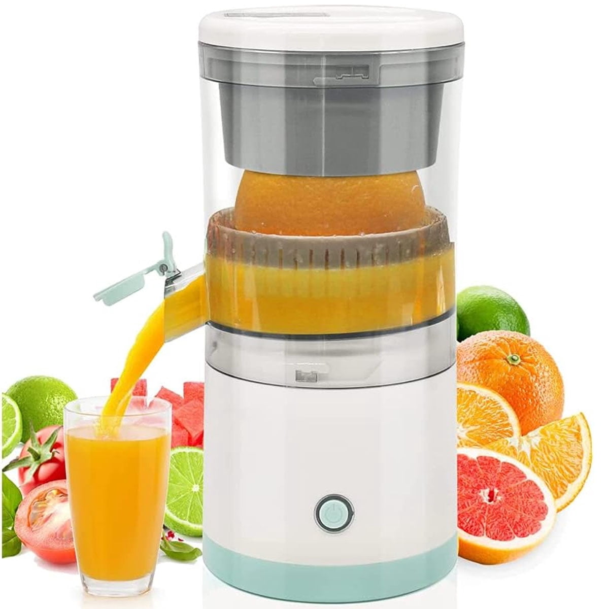 Yiliangx Portable Citrus Juicer,Orange Juicer Machine, Wireless Electric Citrus Juicer for Orange, Lemon, Grapefruit,7.2V