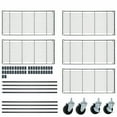 thumbnail image 6 of ZenStyle Heavy Duty with Lockable Wheels 14"W x 30.1"D x 63"H 5-Shelf Freestanding Shelves, Black, 6 of 9