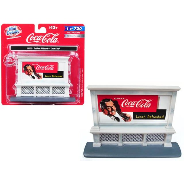 Classic Metal Works 20233 Outdoor Billboard Coca Cola Truck For 1 by 87 HO Scale Models