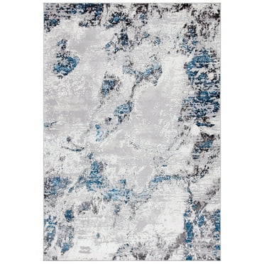 SAFAVIEH Amelia Ashley Abstract Runner Rug, Grey/Blue, 2' x 6'