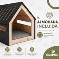 thumbnail image 4 of Casa para mascota Poli Pets 48x48x48cm negro PP-CPMWH-48CM, 4 of 5