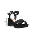 thumbnail image 2 of Zapatilla Tacon Ancho Lady Paulina® Color Durazno Negro negro 24, 2 of 11