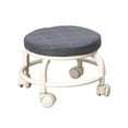 thumbnail image 3 of Low Rolling Seat,low round rolling stool with wheels Short Stool,Low Stool with Wheels Rotatable Movable Chair,Roller Seat Chair 360 degree Rotating Stool Chair,Home Bench Low Rolling Seat Sofa Gray, 3 of 10
