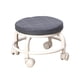 thumbnail image 3 of Taburete bajo con ruedas, silla giratoria, resistente, multifuncional, para pedicura. Gris, 3 of 9