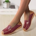 thumbnail image 6 of Sngxgn Flat Shoes for Women Classic Slip On Ballet Shoes Comfortable Dress Shoes(Wine,37), 6 of 7