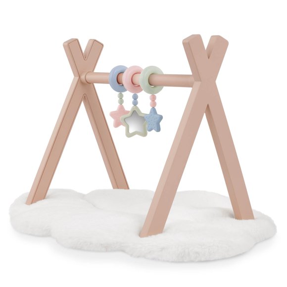 Doll Play Gym LullaBaby con 3 juguetes colgantes para muñecas