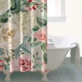 thumbnail image 4 of Pioneer Flower Floral Print Pattern Shower Curtain 36"x72" ,Bathroom Decorative Shower Curtains Set with 12 Hooks,Modern Waterproof Washable Shower Curtain, 4 of 6