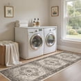 thumbnail image 4 of Toyoso 3x7 Runner Rug Traditional Oriental Boho Grey Brown Soft Low Pile Machine Washable Area Rug For Hallway Entryway Bedside Indoor Long Carpet, 4 of 8