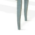 thumbnail image 4 of Rena Side End Table, Scallop Trim, 28 Inch Seagrass Green Mahogany, 4 of 5