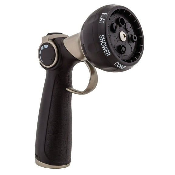 Orbit 7-Pattern Metal Thumb Control Hose Watering Nozzle with Loop Handle