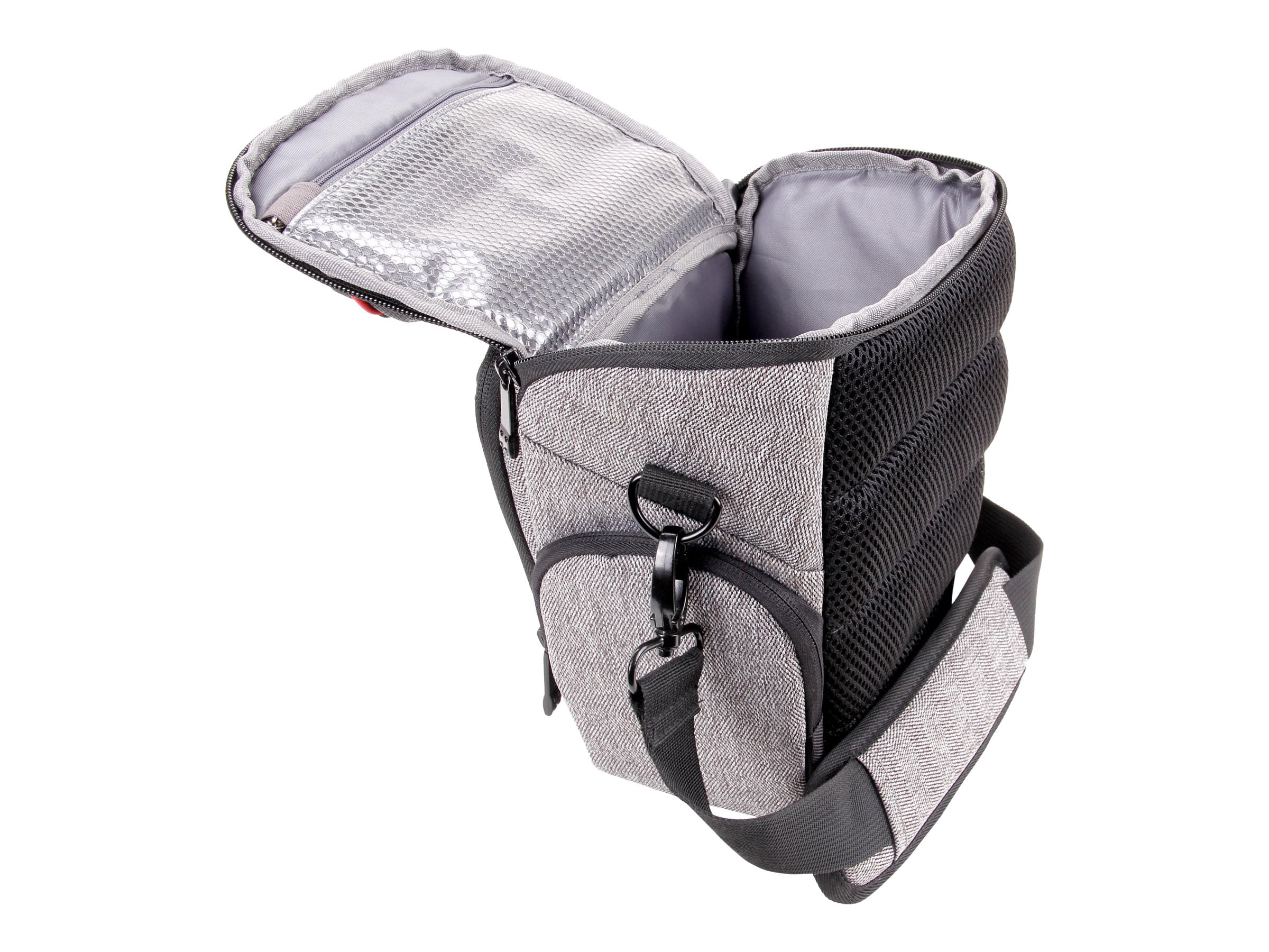 USA GEAR UTL Camera Case Bag with Smooth Streamlined Shape, Soft Cushioned Interior and Side Storage Pockets - Works Great for Sony , Olympus , Fujifilm and More Cameras