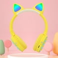 thumbnail image 4 of imerelez Headphones for Girls Foldable Headphone Flashing LED Lights for PC Laptop Rechargeable Adjustable Headband, 4 of 7