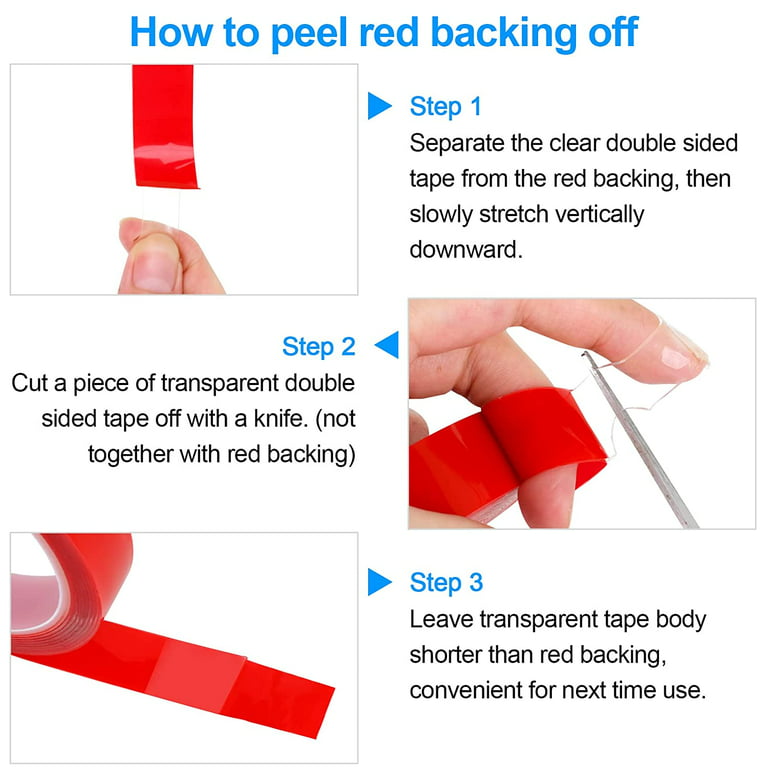 How to remove double sided tape from wall