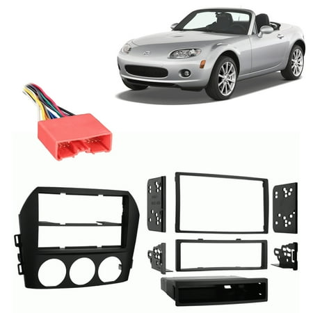 - Fits Mazda Miata MX-5 06-08 Multi DIN Stereo Harness Radio Install Dash Kit