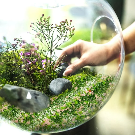 ETHZZLE 1 Set of Mini Flower Cluster Ornament Resin for Model Builders Fairy Garden Decoration