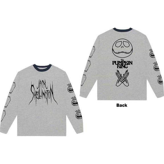 The Nightmare Before Christmas Unisex Long Sleeve T-Shirt: Pumpkin King (Back Print) (Small)