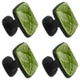 thumbnail image 2 of 4 Pcs Square Cabinet Handle Cupboard Knob Drawer Pulls Handle Green Rice Field Drawer Knobs with Screws Furniture Decoration, 2 of 7
