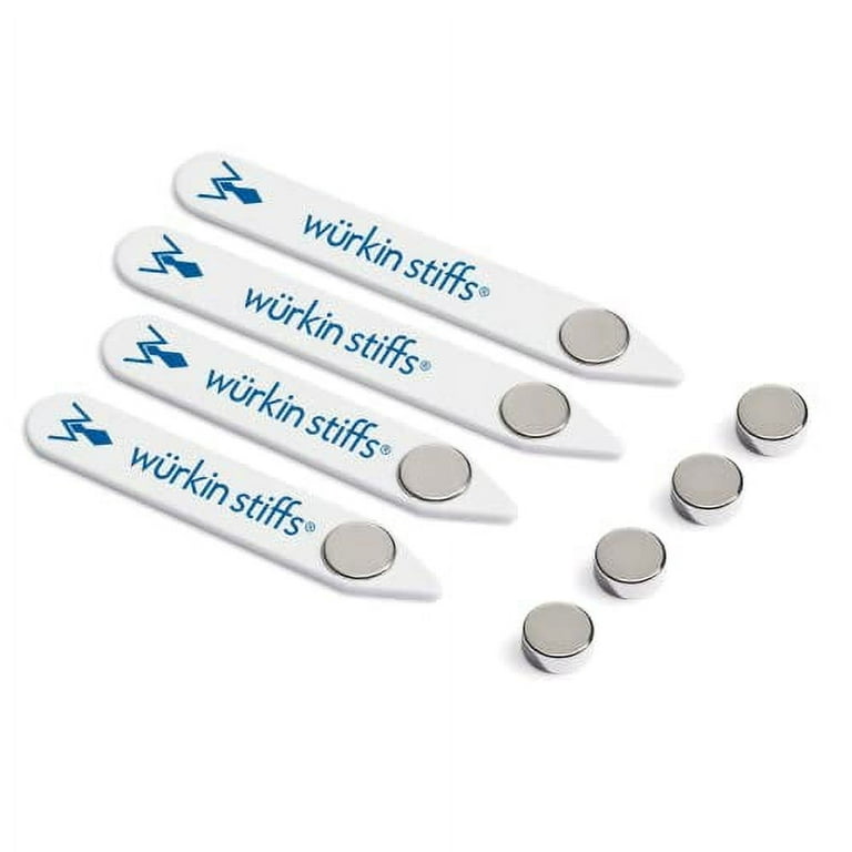 Wurkin Stiffs Stiff-N-Stays Plastic Magnetic Collar Stays - 2 Pair