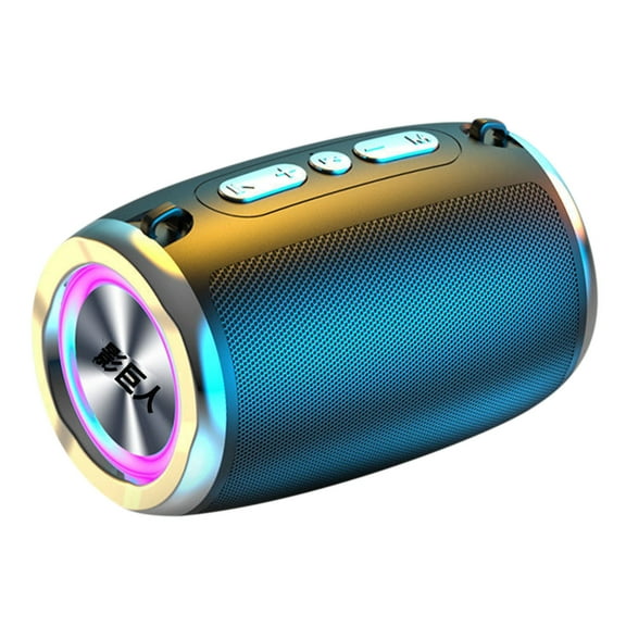 FFENYAN Intelligent Bluetooth Speaker Bluetooth Small Portable Speaker High Sound Quality High Volume Car Mounted Household Card Insertion Subwoofer