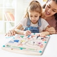thumbnail image 3 of Magnetic Color and Number Maze, Montessori Toys, Wooden Puzzle Activity Board, Learning Educational Counting Matching Toys, 3 of 5
