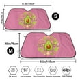 thumbnail image 3 of Balery Avocado Keep Calm Print Car Windshield Sun Shade,Windshield Sunshade for Car Pickup Truck SUV Accessories-Medium, 3 of 7