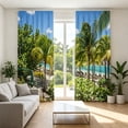 thumbnail image 4 of EGNMCR Trendy Printed Patterns With A Strong Decorative Look Light Blocking Curtains For Dorm Rooms Polyester Curtains, 4 of 6