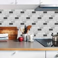 thumbnail image 3 of 15 Sheet Peel and Stick Backsplash Tiles, 11.8 x 6 Inch Vintage Self Adhesive Tile Sticker Vinyl Decals Wallpaper for Backsplash Kitchen, Bathroom, 3 of 8