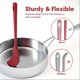 thumbnail image 3 of Juego de 4 espátulas de silicona, espátula de goma de grado alimenticio, mango resistente mejorado con agarre ergonómico, resistente al calor hasta 600 °F para utensilios de cocina antiadherentes., 3 of 6
