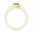 thumbnail image 2 of Rosec Jewels Certified Lab Grown Emerald Solitaire Engagement Ring for Women (0.8 Ct, AAAA Grade) - with Jewelry Box, 14K Yellow Gold, US 10.00, 2 of 8
