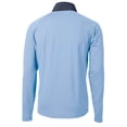 thumbnail image 3 of Men's Cutter & Buck Light Blue Kansas City Royals Adapt Eco Knit Hybrid Recycled Quarter-Zip Jacket, 3 of 3