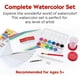 thumbnail image 2 of Faber-Castell Learn to Watercolor Set - Set completo para principiantes de pintura y papel de acuarela - Set de pintura lavable para niños, 2 of 3