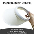 thumbnail image 2 of Visors for Women, Cap Sports Sun Visors for Men, Women's Clip-on Golf/Tennis/Running Visor Hat Women Beach Sun Hat UV Travel Sun Visor Hats-white, 2 of 5