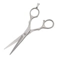 thumbnail image 4 of G4 J2 Japanese Steel Barber Hair Cutting Scissors Shears Tempered Stainless Razor Sharp Mustache Haircut Hairdresser (6.5 inch, Silver)…, 4 of 5