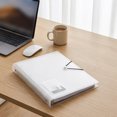 thumbnail image 4 of Loose Leaf Document File Folder Elastic Band Closure Label Pocket Paper Storage Organizer White, 4 of 6