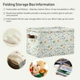 thumbnail image 5 of Coolnut Strawberry Flowers Foldable Canvas Storage Bin, Sturdy Fabric Storage Basket with Handles, Storage Cube Box for Organizing Shelf Nursery Toy Closet 2PCS#960 Home Decor, 5 of 7